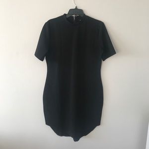 Black Mock Neck Dress NWT